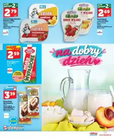 Topaz Express gazetka tydzień 39 Strona 11: Serek homogenizowany Rolmlec €2,79, Serek Wiejski z truskawkami Piątnica €2,69