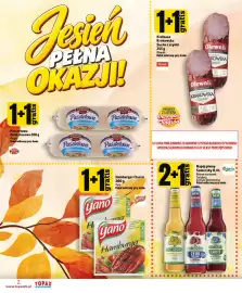 Topaz Express gazetka tydzień 39 Strona 2: Kiełbasa Krakowska Sucha z szynki Olewnik, Napój piwny Somersby