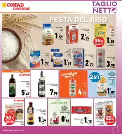 Volantino Conad Superstore Pagina 15: Polpa il polpissimo Petti €1,10, Passata di pomodoro La Torrente tradizionale €1,49