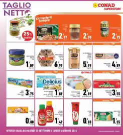 Volantino Conad Superstore Pagina 16: Ketchup Calvé €0,88, Ketchup Matomato classico - piccante €1,49