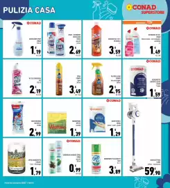 Volantino Conad Superstore Pagina 25: Spray detergente anticalcare Viakal €2,69, Anticalcare spray Conad €1,19