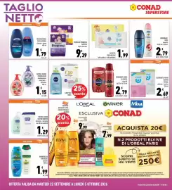 Volantino Conad Superstore Pagina 26: Linea viso Nivea, Sapone liquido Fresh&Clean €1,15
