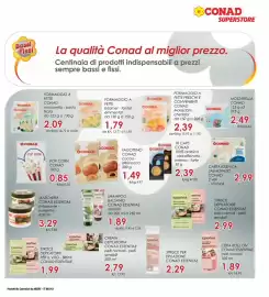 Volantino Conad Superstore Pagina 31: Fagottino Conad cacao-albicocca €1,49, Pop Corn Conad €0,85