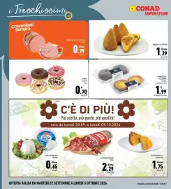 Volantino Conad Superstore Pagina 8: Arancini alla siciliana €1,29, Monoporzioni dolceforino assortite €1,99