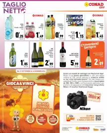 Volantino Conad City Pagina 16: Cola classic Conad €1,49, Vino Valvitis €2,99