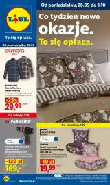 Lidl gazetka tydzień 40 Strona 1: Koszula flanelowa męska z bawełny €29,99