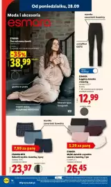 Lidl gazetka tydzień 40 Strona 18: Dres welurowy damski ESMARA €38,99, Majtki damskie z wysokim stanem z bawełną €26,45