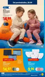 Lidl gazetka tydzień 40 Strona 23: Majtki dziewczęce z bawełny €9,96, Bokserki chłopięce z bawełną €14,97