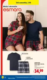 Lidl gazetka tydzień 40 Strona 42: Pizama męska z bawełny ESMARA MEN €34,99