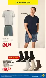 Lidl gazetka tydzień 40 Strona 43: Skarpetki termiczne ESMARA/ESMARA MEN €19,97, Pizama męska z bawełny €24,99