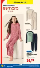 Lidl gazetka tydzień 40 Strona 44: Pizama młodzieżowa z bawełny ESMARA KIDS €24,99