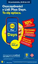 Lidl gazetka tydzień 40 Strona 6: Od poniedziałku, 28.09 do 4.10 Oszczędności z Lidl Plus Days. To się opłaca. LIDL Plus