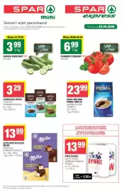 SPAR mini gazetka Strona 1: Pomidory czerwone €6,99, Czekolada mleczna Fiesta €3,29