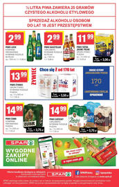 Spar gazetka Strona 8: Piwo Żubr 4-pak €14,99, Piwo Zatecky 4-pak €14,99