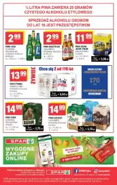 Spar gazetka Strona 8: Piwo Żubr 4-pak €14,99, Piwo Zatecky 4-pak €14,99