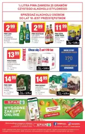 Spar gazetka Strona 8: Piwo Żubr 4-pak €14,99, Piwo Zatecky 4-pak €14,99
