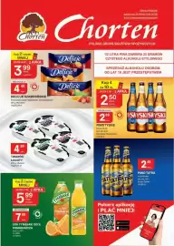 Chorten gazetka Strona 1: Twaróg Łaciaty €4,69, Piwo Tyskie €2,50