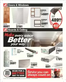 Build It catalogue Page 3: 2 / 4 / 6 Panel Moulded Doors €379,99, NUTEC Fascia Board €159,99