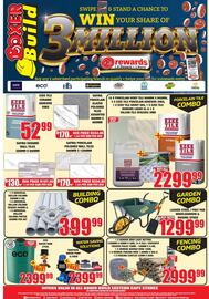 Boxer Build catalogue Page 4: FENCING COMBO €2.999,99, Lasher Steel / Poly Pan Wheelbarrow & Digging Spade €129,99