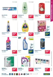 Makro leták Strana 15: Alpa lihový bylinný roztok €15,90, Dual power prostředek na nádobí €42,90
