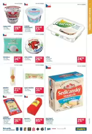 Makro leták Strana 5: Sedlčanský hermelín 45 % €25,90, Saský tvarůžek €31,90