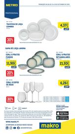 Catálogo Makro Página 6: Travessa de loiça coimbra €4,37, Conj. 6 copos de água €6,26
