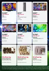 Costco catalogue Page 2: Samsung Neo QLED QA65QN80HAWXXY TV €1.799,99, Hisense 65U6SAU TV €1.149,99