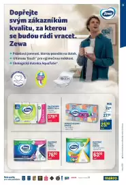 Makro leták Strana 19: Kuchyňské utěrky 2vrstvé €76,90, Zewa papírové kapesníky 2vrstvé €30,90