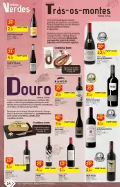 Folheto Auchan Página 14: Vinho Tinto Adega Vila Real €2,45, Vinho Tinto Bando Rabirruivo Douro €2,69
