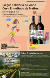 Folheto Auchan Página 2: Campanha válida até 30 de outubro Edição solidária do vinho Casa Ermelinda de Freitas. Por cada
