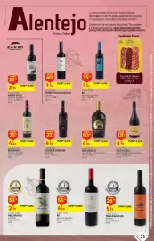 Folheto Auchan Página 21: Vinho Tinto AR Reserva Alentejo €4,99, Vinho tinto trinca bolotas €5,19