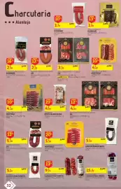 Folheto Auchan Página 32: Chouriço de Carne Sel €5,29, Tábua Mista Painho + Cachaço SEL €3,99