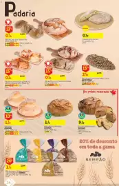Folheto Auchan Página 34: Pão trigo auchan €1,05, Pão com Chouriço €0,84
