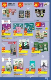 Folheto Auchan Página 15: Agglomerante Vegetal BRIBON €6,99, Ração p/ Gato PURINA ONE €15,78