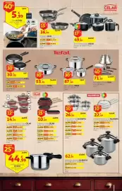 Folheto Auchan Página 3: Trem Prática Glass Celar €49,99, Frigideira Antiaderente Tefal Jamie Oliver €30,09