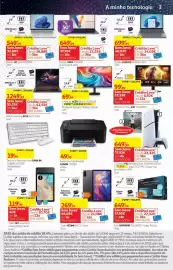 Folheto Auchan Página 34: Console ps5 standard slim sonychassis e €649,99, Impressora Multifunções Canon TS3750I €49,99