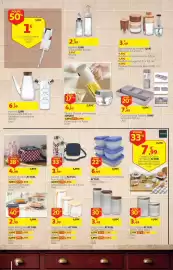 Folheto Auchan Página 6: Caixa Retangular Actuel €2,99, Frasco de Vidro ACTUEL €3,99