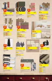 Folheto Auchan Página 7: Individual sintra €1,99, Toalha massai €14,99