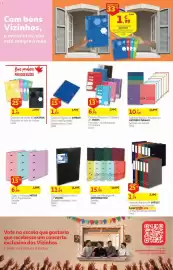Folheto Auchan Página 8: Caderno espiral pautado a4 oxford live&go €10,49, Caderno Projetos c/ Elástico A4 MITOS €6,99
