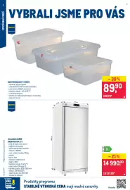 Makro leták Strana 2: GASTRONÁDOBY S VÍKEM €89,90, CHLADÍCÍ SKŘÍŇ GREE600 GN 2/1 €14.990,00