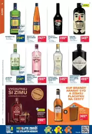 Makro leták Strana 24: METAXA 5* 38 %, METAXA ORANGE 33% €247,90, BAILEYS 17 %, SALTED CARAMEL 17 % €289,90