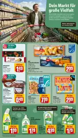 REWE DE tilbudsavis uge 39 Side 17: Iglo 13 Backfischstäbchen €2,99, Costa Pacific Prawns €7,99
