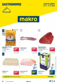 Makro leták Strana 1: Tuňák žlutoploutvý Sashimi filet AA grade €699,00, Vepřová panenka €109,90