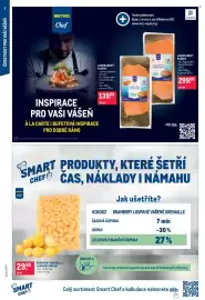 Makro leták Strana 2: Losos uzený plátky €299,00, BRAMBORY GRENAILLE LOUPANÉ VAŘENÉ €29,90
