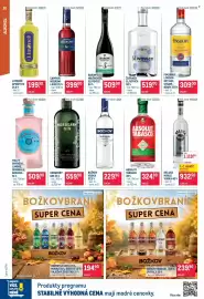Makro leták Strana 20: FINSBURY LONDON DRY GIN, STRAWBERRY 37,5 % €309,00, Božkov Vodka €229,90
