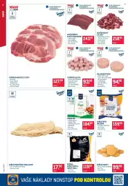 Makro leták Strana 6: HOVĚZÍ OŘECH PLÁTKY NAKLEPANÉ €243,90, HOVĚZÍ KOSTKY Z KLIŽKY €218,90