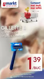 Catalog Remarkt săptămâna 39 Pagină 1: Gillette II aparat de ras de unică folosință €1,39