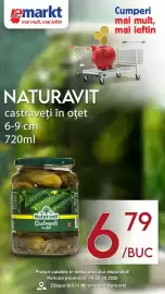 Catalog Remarkt săptămâna 39 Pagină 4: Naturavit castraveți în oțet €6,79