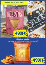 Magnetic akciós újság hét 39 Oldal 7: El Sabor Nacho €499,00, Obertos kenyérchips €499,00