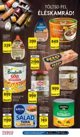 Tesco akciós újság hét 39 Oldal 12: Bonduelle gold €899,00, Hamé halas pástétom €399,00
